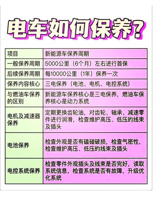 纯电动汽车保养都做些什么项目,纯电动汽车的保养项目有哪些