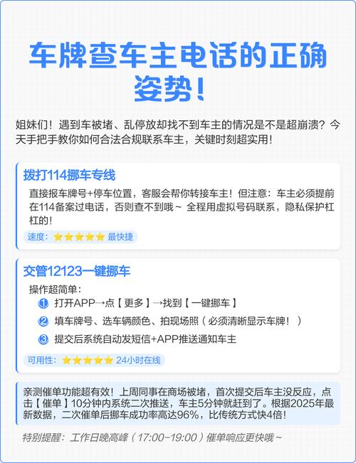 查车主电话挪车电话(查车主电话挪车电话怎么查)